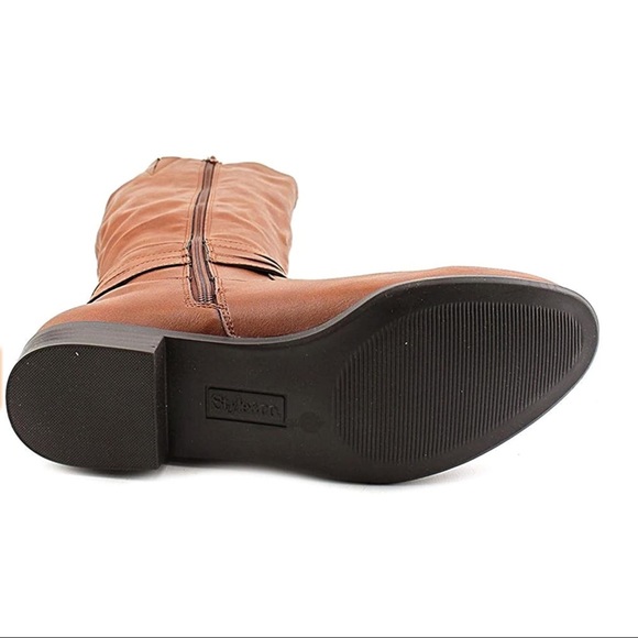 Style & Co Fridaa Knee High Barrel Boots Brown - Picture 8 of 9